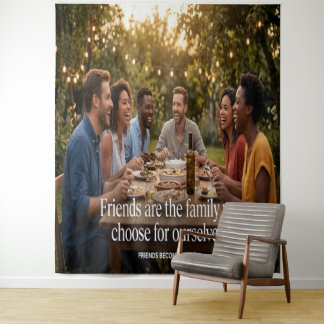 Vrienden Worden Familie Wandtapijt Wandkleed