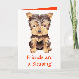 Vrienden Yorkshire Terrier Puppy Hond Kaart