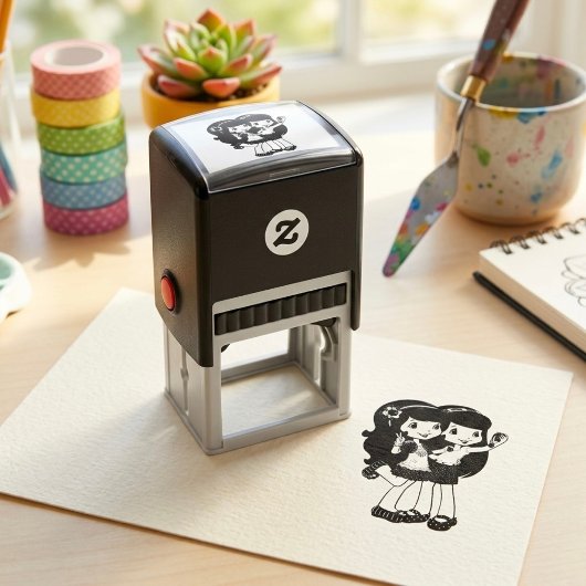 Vrienden Zelfinktende Stempel
