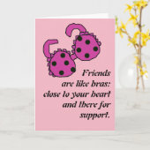 Vrienden zijn als BH’s Kaart (Gele Bloem)