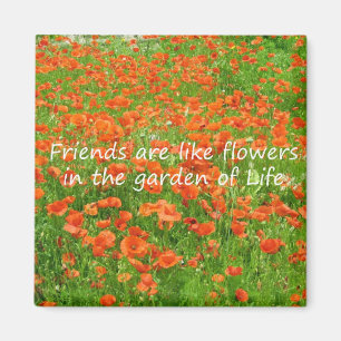 Vrienden zijn als bloemen magneet