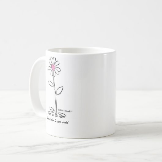 Vrienden zijn als bloemen Mok (Voorkant links)