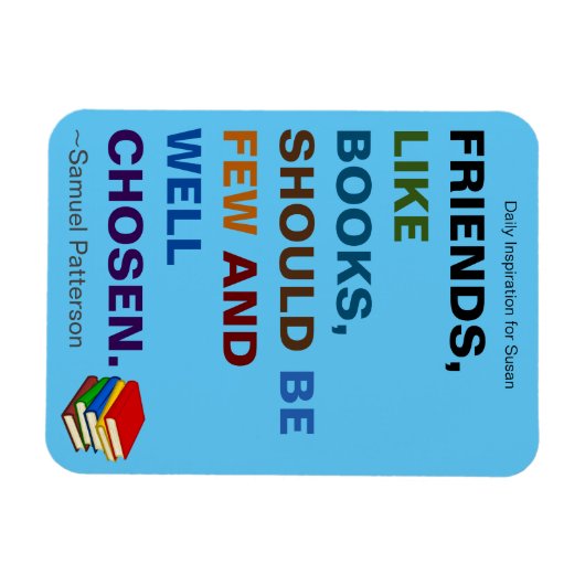 Vrienden zijn als boeken Inspirerend Magneet (Horizontaal)