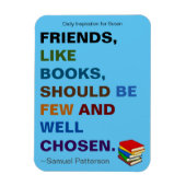 Vrienden zijn als boeken Inspirerend Magneet (Verticaal)