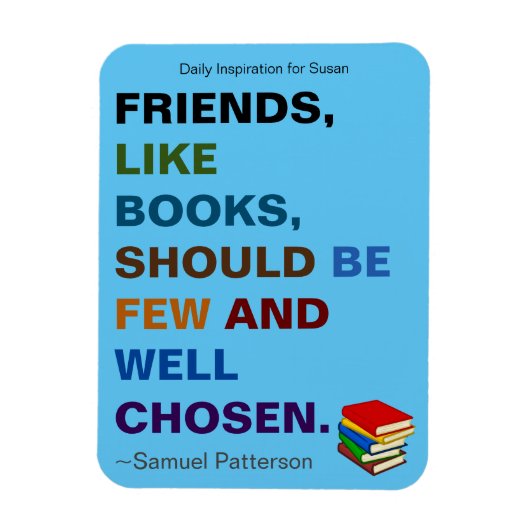 Vrienden zijn als boeken Inspirerend Magneet (Verticaal)