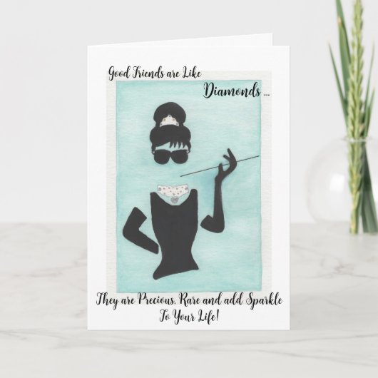 Vrienden zijn als diamanten kaart (Voorkant)