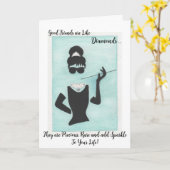 Vrienden zijn als diamanten kaart (Gele Bloem)