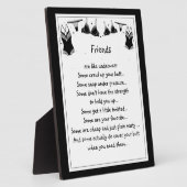 Vrienden zijn als ondergoed. Sommigen kruipen je p Fotoplaat (Zijkant)