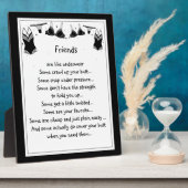 Vrienden zijn als ondergoed. Sommigen kruipen je p Fotoplaat (Zijkant)