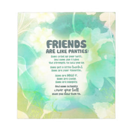 Vrienden zijn als Panties Notitieblok