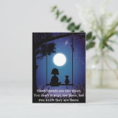 Vrienden zijn als sterren briefkaart (Staand voorkant)