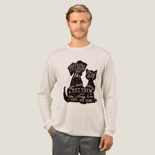 Vrienden zijn als sterren – Vriendschapsquote voor Tri-Blend Shirt