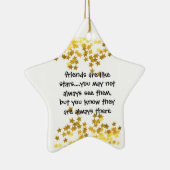 vrienden zijn als sterrenversiering keramisch ornament (Rechts)