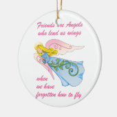 Vrienden zijn Angels Keramisch Ornament (Links)
