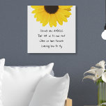 Vrienden zijn Angels Quote Sunflower Imitatie Canvas Print<br><div class="desc">Vrienden zijn Angels Quote Sunflower. Pas de prijsopgave desgewenst aan.</div>