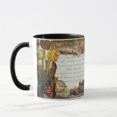 Vrienden zijn belangrijke Quote Mixed Media Collag Mok (Links)