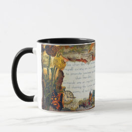 Vrienden zijn belangrijke Quote Mixed Media Collag Mok