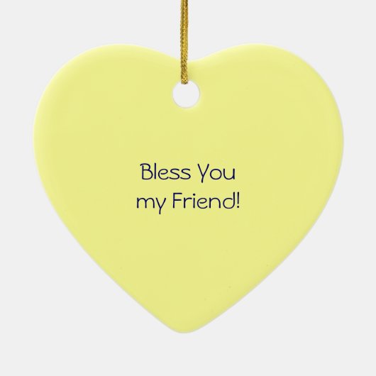 Vrienden zijn Blessings. siercadeaus Daffodils Keramisch Ornament (Achterkant)