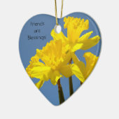Vrienden zijn Blessings. siercadeaus Daffodils Keramisch Ornament (Links)