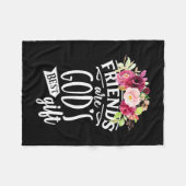 Vrienden zijn de beste cadeautjes van God Fleece Deken (Voorkant (Horizontaal))