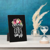 Vrienden zijn de beste cadeautjes van God Fotoplaat (Zijkant)