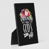Vrienden zijn de beste cadeautjes van God Fotoplaat (Zijkant)