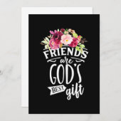 Vrienden zijn de beste cadeautjes van God Kaart (Voorkant / Achterkant)