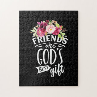 Vrienden zijn de beste cadeautjes van God Legpuzzel