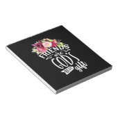 Vrienden zijn de beste cadeautjes van God Notitieblok (Schuin)