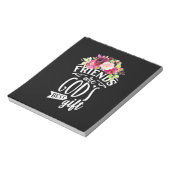 Vrienden zijn de beste cadeautjes van God Notitieblok (Linkerzijde)