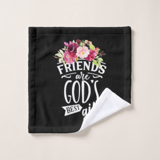 Vrienden zijn de beste cadeautjes van God Washandje