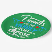 VRIENDEN ZIJN DE FAMILIE DIE JE KIEST 2 PAPIEREN BORDJE (Gekanteld)