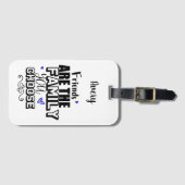 Vrienden zijn de familie die je kiest bagagelabel (Voorkant (horizontaal))