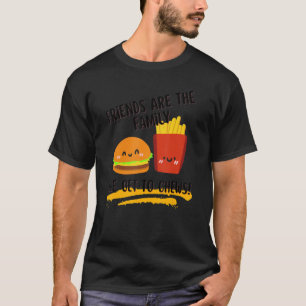 Vrienden zijn de familie die we de beste vriend kr t-shirt