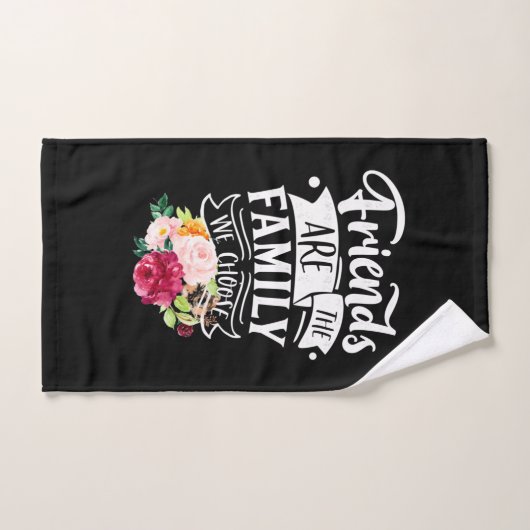 Vrienden zijn de familie die we kiezen handdoek (Handdoek)