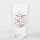 Vrienden zijn de familie die we kiezen voor vriend glas (Achterkant)