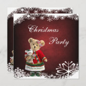 Vrienden zijn de liefste kersttedderaar kaart (Voorkant / Achterkant)