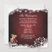 Vrienden zijn de liefste kersttedderaar kaart (Achterkant)