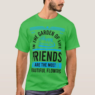 Vrienden zijn de mooiste bloemen jongen t-shirt