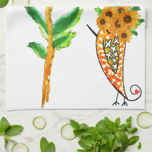 Vrienden zijn de Sunshine of Life Keuken Handdoek (Gevouwen)