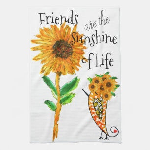 Vrienden zijn de Sunshine of Life Keuken Handdoek