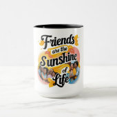 Vrienden zijn de zon van het leven mok (Midden)