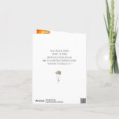 Vrienden zijn de zon van het leven Wenskaart Kaart (Achterkant)