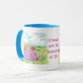 Vrienden zijn de zonneschijn van het leven Flower  Mok (Voorkant links)