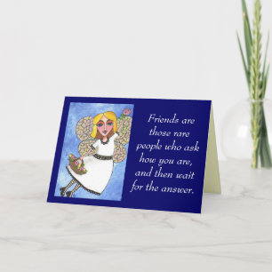 Vrienden zijn die zeldzame mensen... - WENSKAART Kaart