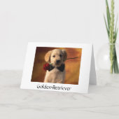 Vrienden zijn een Blessing Golden Retriever Puppy Kaart (Achterkant)