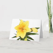 Vrienden zijn een 'Blessing Yellow Day Lily Card' Kaart (Achterkant)