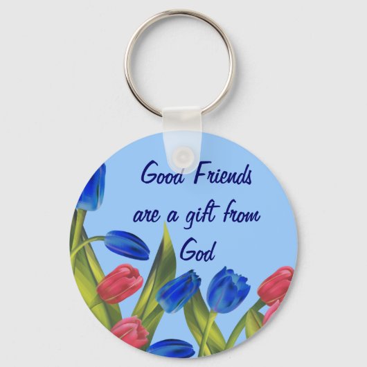 Vrienden zijn een cadeautje sleutelhanger (Voorkant)