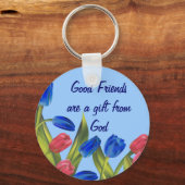 Vrienden zijn een cadeautje sleutelhanger (Voorkant)