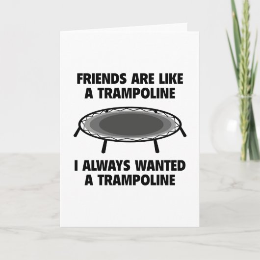 Vrienden zijn een trampoline kaart (Voorkant)